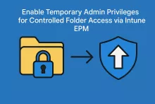 Enable Temporary Admin Privileges for Controlled Folder Access via Intune EPM